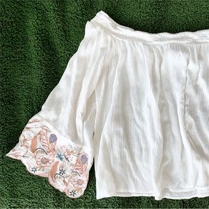 embroidered floral blouse